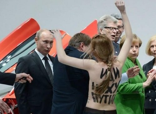 Pussy Riot Putin Merkel